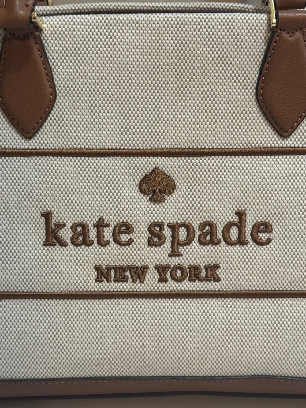 NEW✨NEW✨Kate Spade Ellie Small Tote Warm Gingerbread Canvas Satchel
